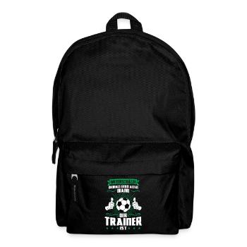 Fußball Trainer Sport Fussballtrainer Geschenk - Rucksack - Schwarz - Vorne