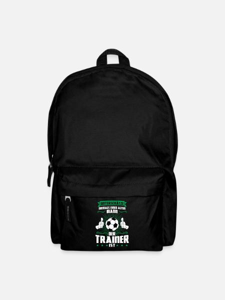 Fußball Trainer Sport Fussballtrainer Geschenk - Rucksack - Schwarz