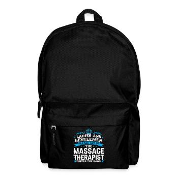 Physiotherapeut Masseur Massage Geschenk - Rucksack - Schwarz - Vorne