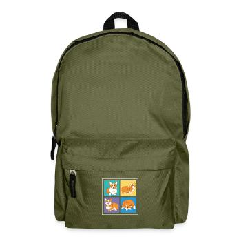 Corgi Pour les amoureux de Corgi Corgi Propriétaire - Sac à dos - vert olive - Devant