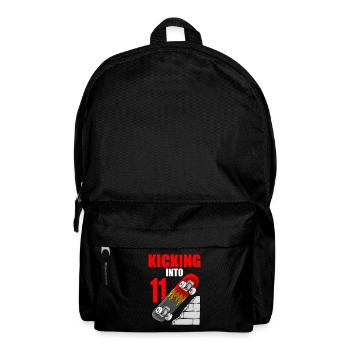 Skateboard Geburtstag für Jungen 11. Geburtstag Skater - Rucksack - Schwarz - Vorne