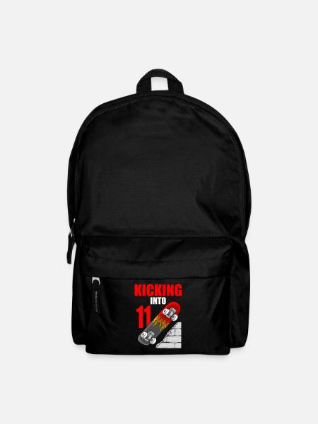 Skateboard Geburtstag für Jungen 11. Geburtstag Skater - Rucksack - Schwarz