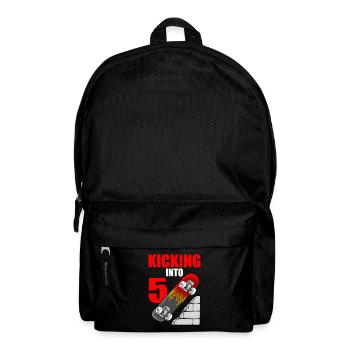Skateboard Geburtstag für Jungen 5th Birthday Skater - Rucksack - Schwarz - Vorne
