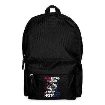 American History Begins With Native History - Rucksack - Schwarz - Vorne