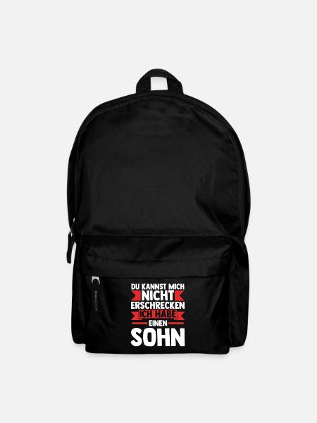 Papa Tochter Söhne Geschenk - Rucksack - Schwarz