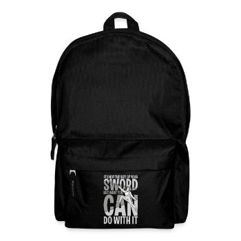 It's Not The Size Of Your Sword - Rucksack - Schwarz - Vorne
