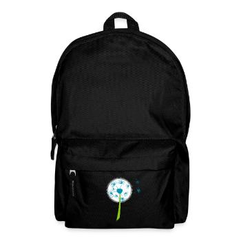 Beau pissenlit blanc fleurs pissenlit - Sac à dos - noir - Devant