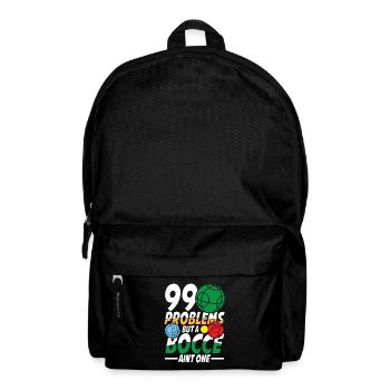 Petanque Petanque Boccia Bocce Boule für einen - Rucksack - Schwarz - Vorne