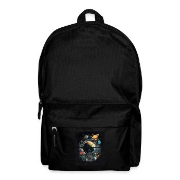 Space Planeten Astronaut für einen Kinder und - Rucksack - Schwarz - Vorne