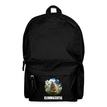 Kleinwalsertal Murmeltier für einen Walser - Rucksack - Schwarz - Vorne
