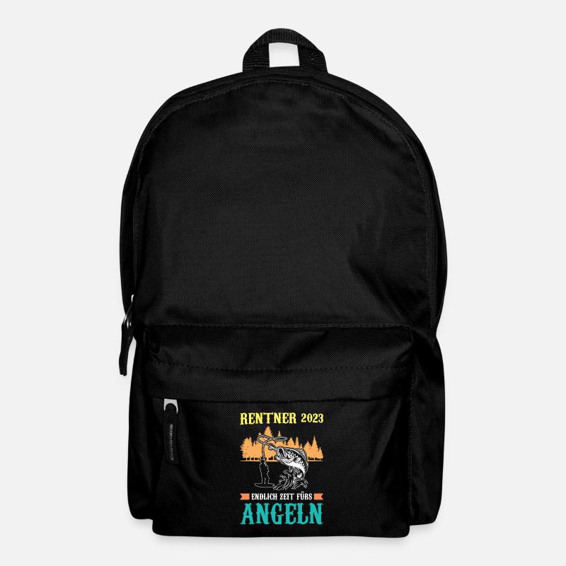 Angler Rentner Fischer Geschenk - Rucksack - Schwarz