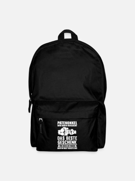 Onkel & Nichte Familie Onkel Geschenk - Rucksack - Schwarz