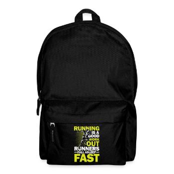 Running Good Work Out Runners Fall Asleep Fast - Rucksack - Schwarz - Vorne