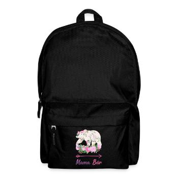 Mama Bär Mama Bär Geschenk - Rucksack - Schwarz - Vorne