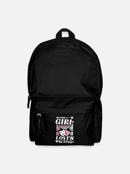 This Girl Loves Acting für einen Schauspieler - Rucksack - Schwarz