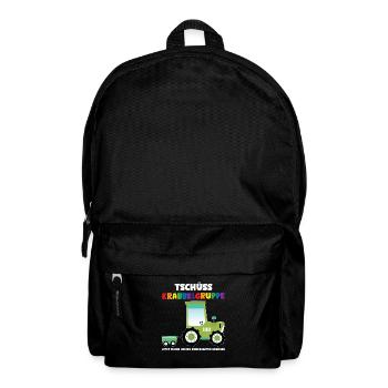 Kindergarten Traktor Kindergartenanfänger Geschenk - Rucksack - Schwarz - Vorne