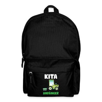 Kita Anfänger Traktor Kita-Anfang Geschenk - Rucksack - Schwarz - Vorne