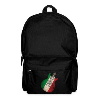 Italien Flagge Gitarre - Rucksack - Schwarz - Vorne