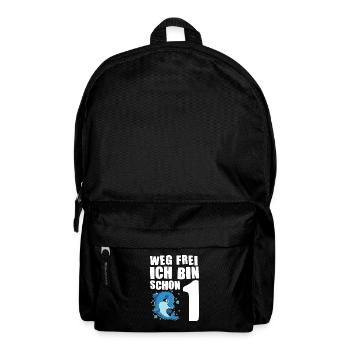 1. Geburtstag Delfin 1 Jahr alt Geschenk - Rucksack - Schwarz - Vorne