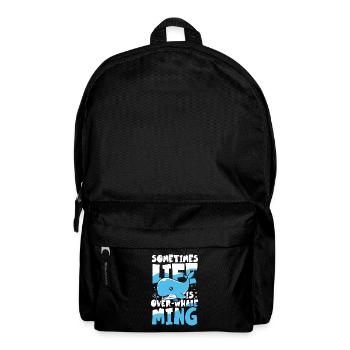 Sometimes Life Is Over-Whale Ming - Rucksack - Schwarz - Vorne