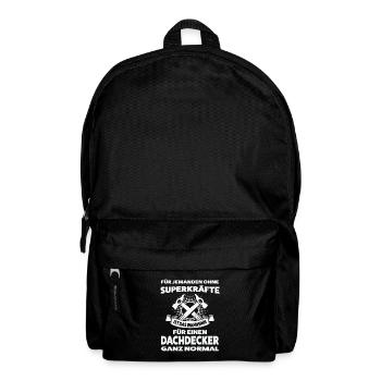 Dachdecker Beruf Dachdeckerei Geschenk - Rucksack - Schwarz - Vorne