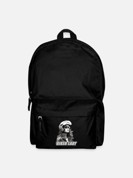Motorradfahrerin Motorrad für eine - Rucksack - Schwarz