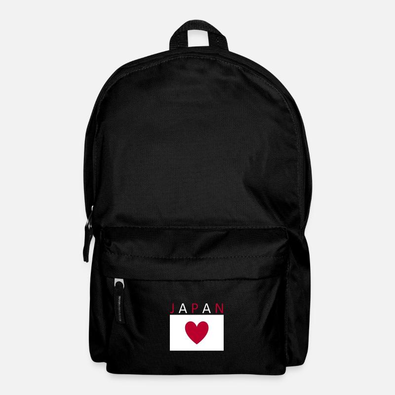 Japan Flag Heart Tokyo - Backpack - black