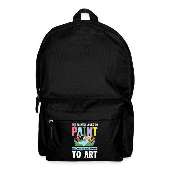 Painter Loved To Paint He Was Drawn To Art - Rucksack - Schwarz - Vorne