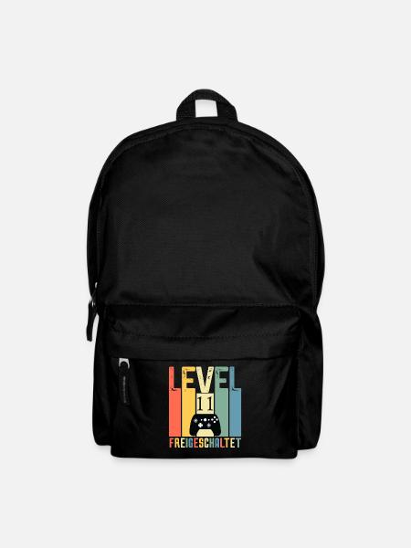 Level 11 ist freigeschaltet Geburtstag 11 Jahre - Rucksack - Schwarz