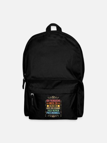 Patenonkel Familie Taufpate Geschenk - Rucksack - Schwarz