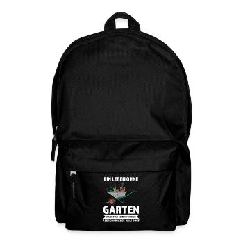 Gärtner Garten Gärtnerei Geschenk - Rucksack - Schwarz - Vorne