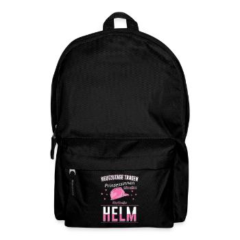 Baustelle Frau Bauarbeiterin Geschenk - Rucksack - Schwarz - Vorne