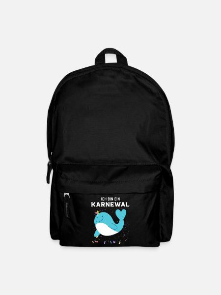 Ich bin ein Karnewal ein lustiger Karneval Wal - Rucksack - Schwarz