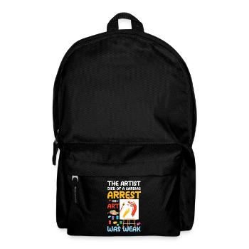 The Artist His Art Was Weak - Rucksack - Schwarz - Vorne