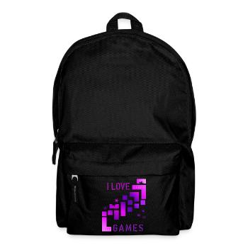 I love games - Backpack - black - Front