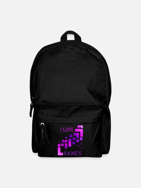 I love games - Rucksack - Schwarz