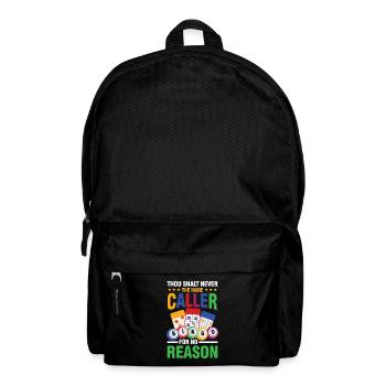 Thou Shalt Never The Name Caller Bingo - Rucksack - Schwarz - Vorne