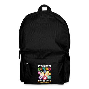 Sometimes I Like To Yell Bingo für einen Bingo - Rucksack - Schwarz - Vorne