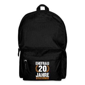 20 Jahre Ehe Ehefrau 20. Hochzeitstag Geschenk - Rucksack - Schwarz - Vorne