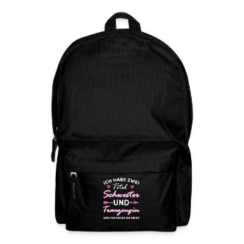 Trauzeugin Hochzeit Braut Geschenk - Rucksack - Schwarz - Vorne