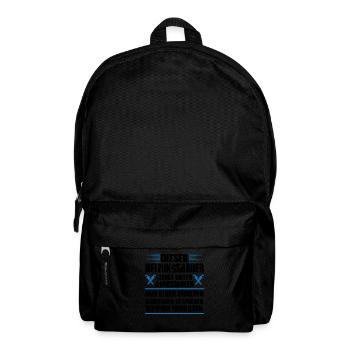 Heizungsbauer Beruf Heizungsbau Geschenk - Rucksack - Schwarz - Vorne