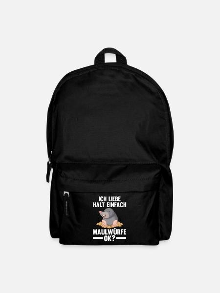 Maulwurf Garten Maulwürfe Geschenk - Rucksack - Schwarz