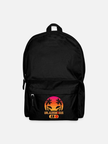 Urlaubsmodus an lustige Urlaub Sprüche - Rucksack - Schwarz