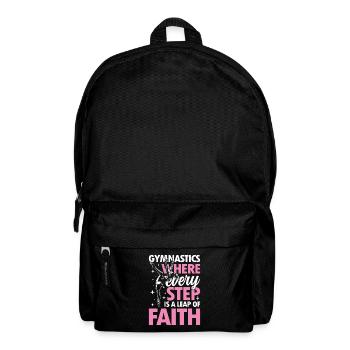 Gymnastics Where Every Step Is A Leap Of Faith - Rucksack - Schwarz - Vorne