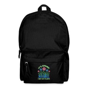 It's Spring I'm So Excited I Wet My Plants - Rucksack - Schwarz - Vorne