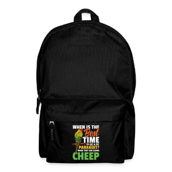 When Is The Best Time To Get A Pet Parakeet - Rucksack - Schwarz - Vorne