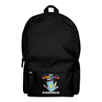 Kindergartenkind Kindergarten Kindergartenanfang G - Rucksack - Schwarz - Vorne