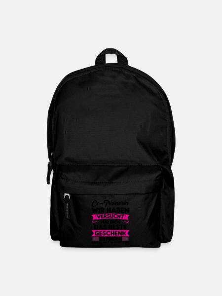 Sport Trainer Trainerin Geschenk - Rucksack - Schwarz