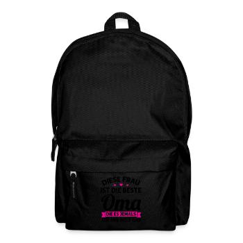 Oma Mutter Tag Omi Geschenk - Rucksack - Schwarz - Vorne