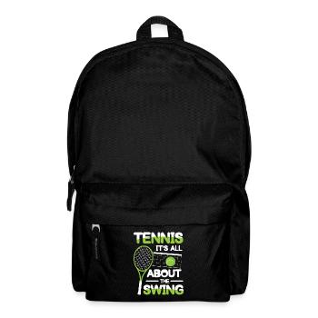 Tennis It's All About The Swing - Rucksack - Schwarz - Vorne